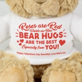 Thumbnail 2 - Personalised Roses are Red Teddy Bears