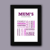 Thumbnail 4 - Favourite Things Personalised Print