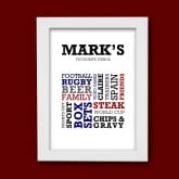 Thumbnail 7 - Favourite Things Personalised Print