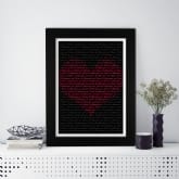 Thumbnail 1 - Personalised Names Heart Custom Poster