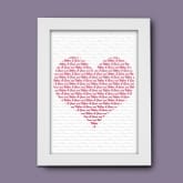 Thumbnail 2 - Personalised Names Heart Custom Poster