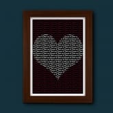 Thumbnail 3 - Personalised Names Heart Custom Poster
