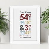 Thumbnail 1 - Personalised Coordinates Print