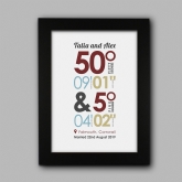 Thumbnail 2 - Personalised Coordinates Print