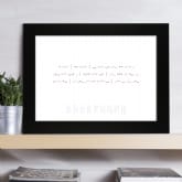 Thumbnail 1 - Personalised Morse Code Poster