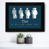 Thumbnail 1 - Personalised Dad By My Side Print