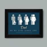 Thumbnail 5 - Personalised Dad By My Side Print