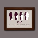 Thumbnail 6 - Personalised Dad By My Side Print
