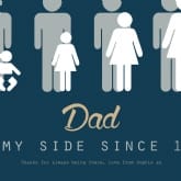 Thumbnail 7 - Personalised Dad By My Side Print