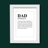 Thumbnail 2 - personalised dad print