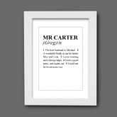 Thumbnail 3 - personalised husband dictionary definition print