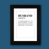 Thumbnail 6 - personalised husband dictionary definition print