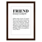Thumbnail 4 - Personalised Friend Dictionary Print