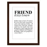 Thumbnail 4 - Personalised Friend Dictionary Print