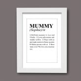 Thumbnail 2 - dictionary definition personalised mum print