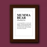 Thumbnail 3 - dictionary definition personalised mum print