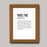 Thumbnail 4 - dictionary definition personalised mum print