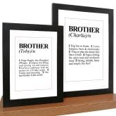 Thumbnail 2 - Personalised Brother Definition Print