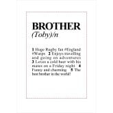 Thumbnail 4 - Personalised Brother Definition Print