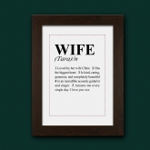 Thumbnail 3 - Personalised Wife Definition Poster