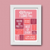 Thumbnail 6 - Personalised 10 Things I Love About You Poster