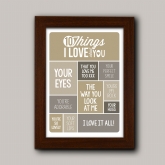 Thumbnail 8 - Personalised 10 Things I Love About You Poster
