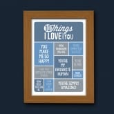 Thumbnail 2 - Personalised 10 Things I Love About You Poster