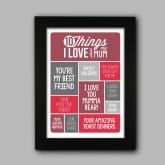 Thumbnail 2 - Personalised 10 Things I Love About My Mum Poster