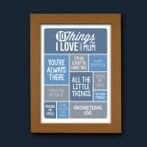 Thumbnail 3 - Personalised 10 Things I Love About My Mum Poster