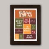 Thumbnail 4 - Personalised 10 Things I Love About My Mum Poster