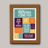 Thumbnail 7 - Personalised 10 Things I Love About My Mum Poster