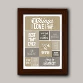 Thumbnail 9 - Personalised 10 Things I Love About My Mum Poster