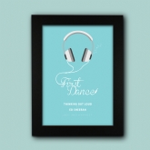 Thumbnail 6 - personalised our song first dance poster