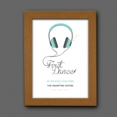 Thumbnail 7 - personalised our song first dance poster