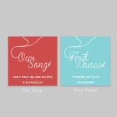 Thumbnail 9 - personalised our song first dance poster