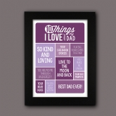 Thumbnail 7 - Personalised 10 Things I Love About My Dad Poster