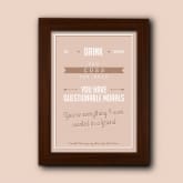 Thumbnail 3 - Personalised Funny Friendship Quote Poster