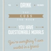 Thumbnail 8 - Personalised Funny Friendship Quote Poster