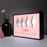 Thumbnail 1 - Mum By My Side Personalised Light Box