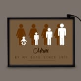 Thumbnail 5 - Mum By My Side Personalised Light Box