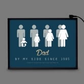 Thumbnail 2 - Personalised Dad By My Side Light Box