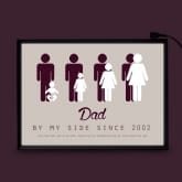 Thumbnail 3 - Personalised Dad By My Side Light Box
