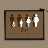 Thumbnail 5 - Personalised Dad By My Side Light Box