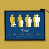 Thumbnail 6 - Personalised Dad By My Side Light Box