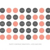 Thumbnail 9 - Personalised 21st Birthday Circles Print