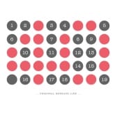 Thumbnail 10 - Personalised 40th Birthday Circles Print