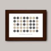 Thumbnail 3 - Personalised 40th Birthday Circles Print