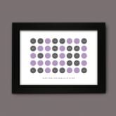 Thumbnail 8 - Personalised 40th Birthday Circles Print