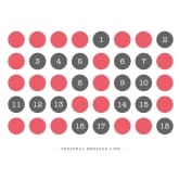 Thumbnail 10 - Personalised 50th Birthday Circles Print