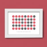 Thumbnail 6 - Personalised 50th Birthday Circles Print